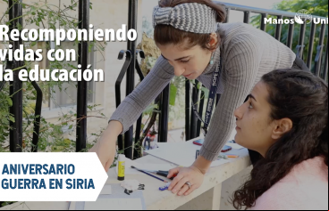 Guerra de Siria. Estudiantes en Homs y Damasco Foto:Manos Unidas