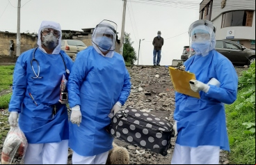 Proyecto Apoyo Comunitario Integral por Emergencia del Coronavirus en Quito. Ecuador. Foto: Fundación Tierra Nueva
