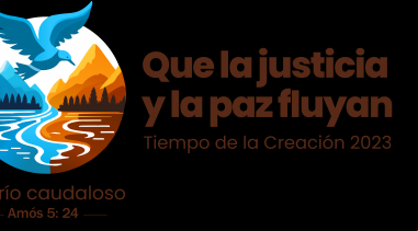 Unidos por la justicia y la paz en nuestra casa común. Tiempo de la Creación 2023. Logo oficial.