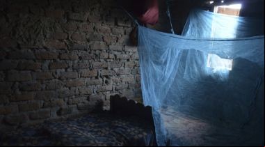 Manos Unidas - Día Mundial del Paludismo 2024 (25 de abril) - Una red antimosquitos cubre una ventana - Imagen: Uganda | Myriam Sagastizabal