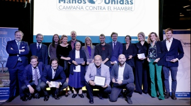 Premiados en la ceremonia de Entrega de Premios Manos Unidas 65 Aniversario. Foto: Javier Mármol