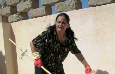 Mujer iraquí en un cursillo de medioambiente.