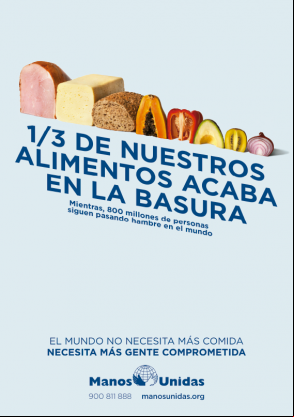 1/3 de nuestros alimentos acaba en la basura